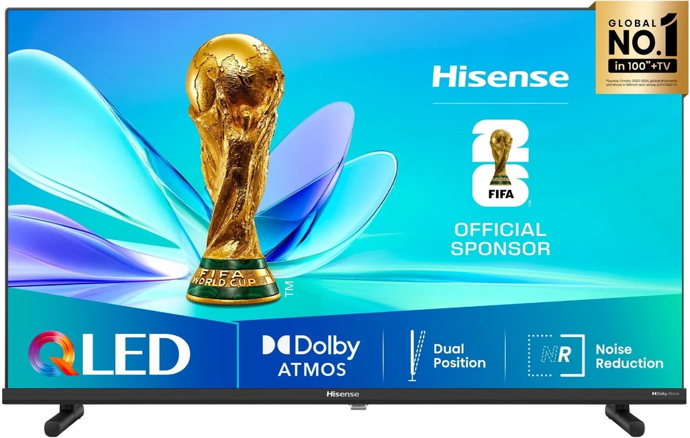 „HISENSE 32A5Q“ 32 colių QLED „FullHD“ vaizdo kokybės televizorius su „OS“ 60 Hz „Dolby Atmos“ vaizdo kokybe.