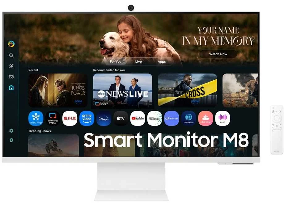 Monitorius Samsung | LS32FM801UUXDU | 32 " | VA | 16:9 | 60 Hz | 4 ms | 3840 x 2160 pikselių | 400 cd/m² | HDMI jungtys quantity 1 | Baltas