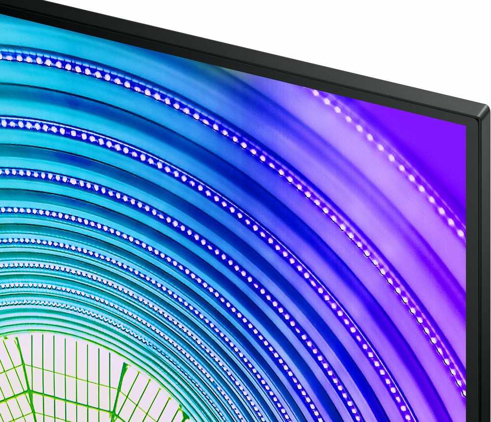 Monitorius SAMSUNG S32A600U 32inch Bezelless 16:9 2560x1440 VA 4ms HDR10 HAS/Swivel/Pivot/Tilt 130mm HDMI/DP/USB-C 90W LAN USB3-HUB VESA 100