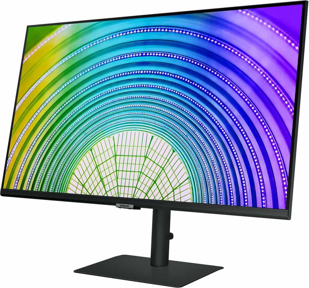 Monitorius SAMSUNG S32A600U 32inch Bezelless 16:9 2560x1440 VA 4ms HDR10 HAS/Swivel/Pivot/Tilt 130mm HDMI/DP/USB-C 90W LAN USB3-HUB VESA 100