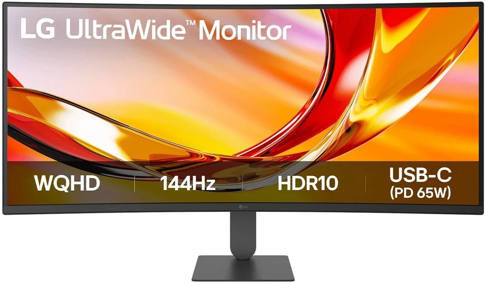 Monitorius LG 34U640B-B.AEU 34 colių WQHD VA UltraWide 21:9 144Hz lenktas ekranas HDMI DP