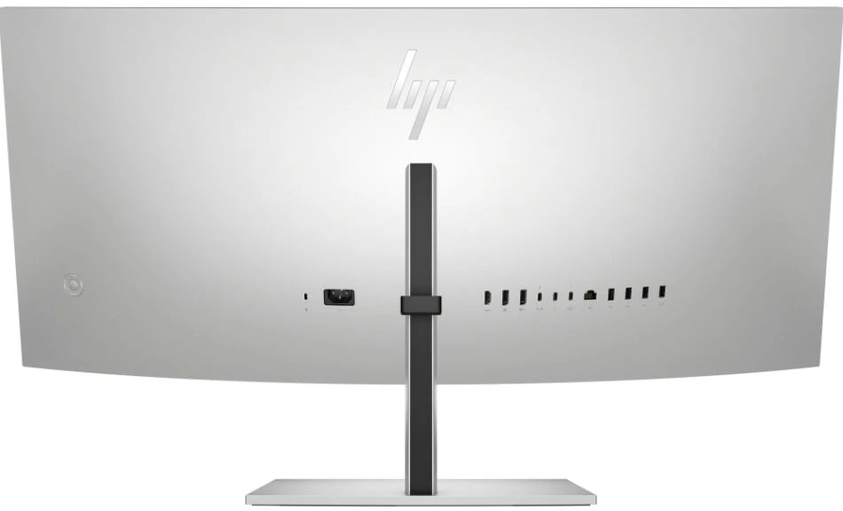 Hewlett Packard (HP) HP 738pu serijos 7 Pro lenktas TB4 įkrovimo monitorius - 37.5" 3840x1600 WQHD+ 400 nitų 60Hz AG, lenktas, IPS Juodas HDR 400, USB-C (100W/65W/15W)/HDMI/ DP Daisy-Chain, 5x USB-A, garsiakalbiai, RJ-45 LAN, reguliuojamo aukščio / pakreipimo / pasukimo, 3 metai (Z38c)