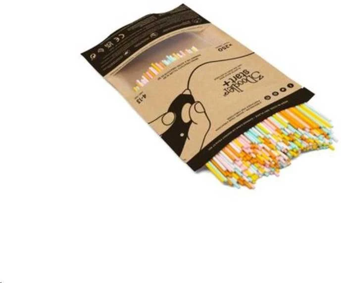 3Doodler Start Eco Plastic - Ugnies ir ledo maišelis 250 Kompostuojamas plastikas Oranžinis, Turquoise, Baltas, Geltona 1 g