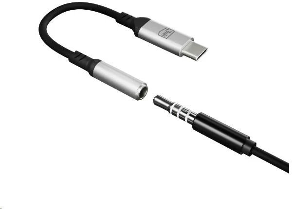 Adapteris 3mk Adapteris USB-C iki 3,5 mm