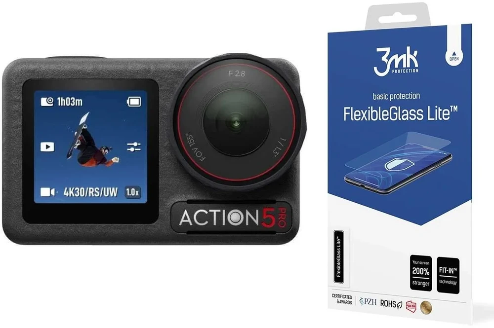 3Mk Protection 3mk kameros apsauginis stiklas, skirtas DJI Osmo Action 5 Pro