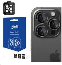 Apsauginis stikliukas kamerai 3mk Lens Pro Apple iPhone 15 Pro juodas