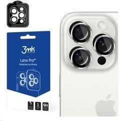 Apsauginis stikliukas kamerai 3mk Lens Pro Apple iPhone 15 Pro Max sidabrinis
