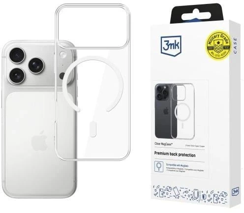 Dėklas 3mk Clear MagCase Apple iPhone 17 Pro