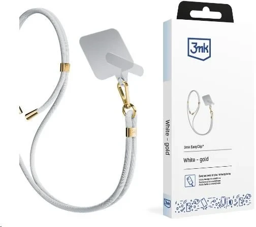 Išmanusis telefonas Lanyard 3mk EasyClip - baltos spalvos