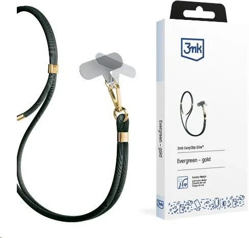 3MK EasyClip Elite Evergreen (auksinis) virvelė telefonui