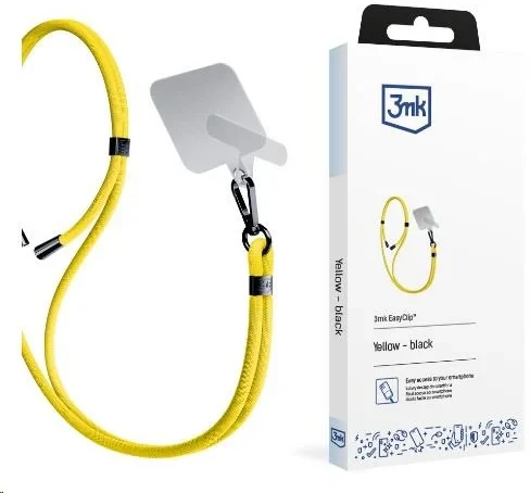 Išmanusis telefonas Lanyard 3mk EasyClip - geltonos spalvos