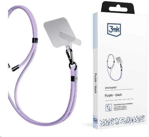 3MK EasyClip Violetinė (juodos spalvos) virvelė telefonui