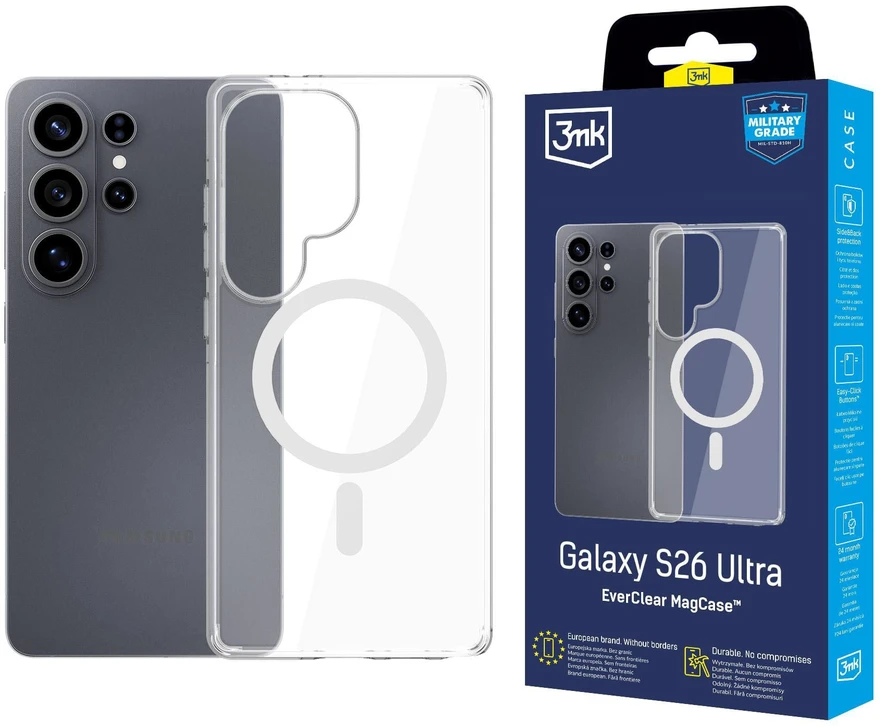 Dėklas 3mk ochranný kryt EverClear MagCase pro Samsung Galaxy S26 Ultra