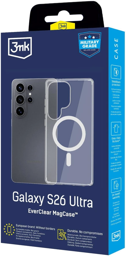 Dėklas 3mk ochranný kryt EverClear MagCase pro Samsung Galaxy S26 Ultra