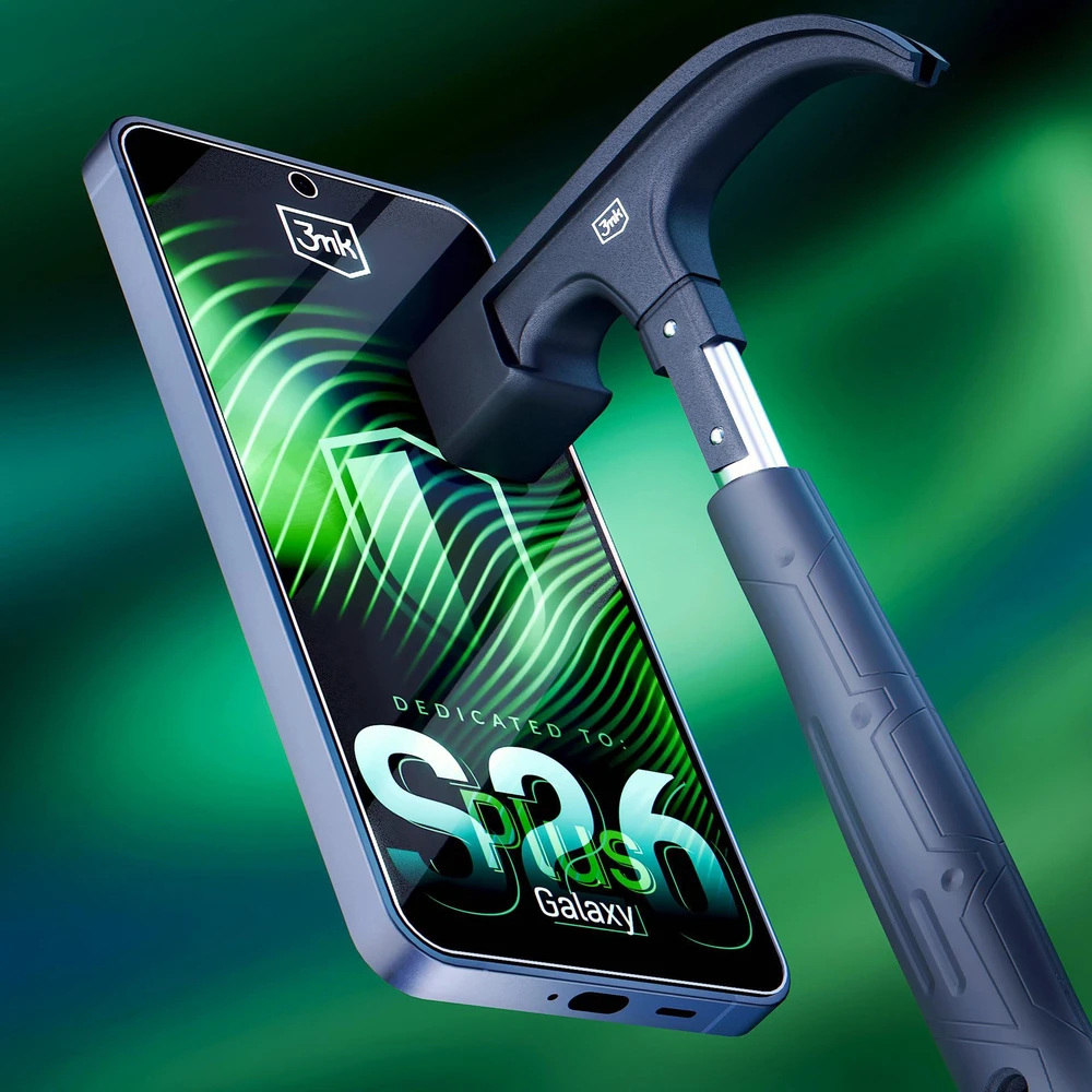 3MK „FlexibleGlass Hybrid Glass“ dėklas „Samsung Galaxy S26+“