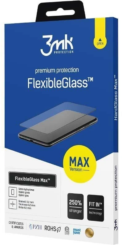 3MK Stiklas Samsung Galaxy A51e FG Max Juodas