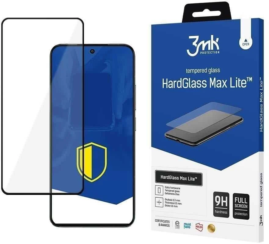 3MK HardGlass Max Lite Samsung Galaxy S24 FE S721 juodos spalvos, Fullscreen Glass Lite