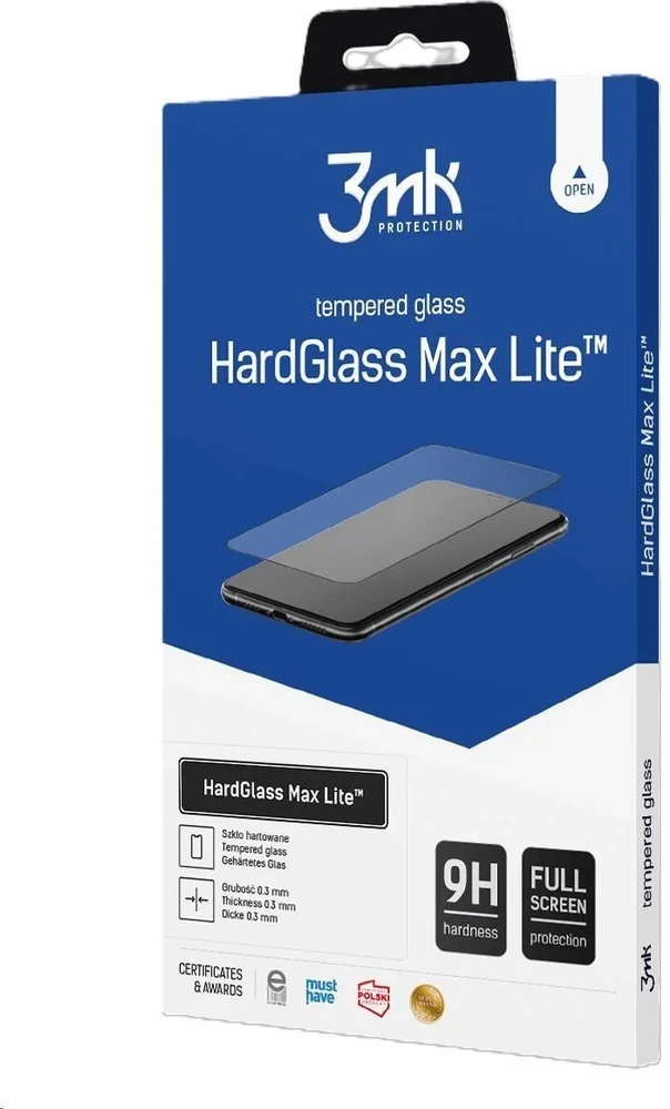 LCD apsauginis stikliukas 3mk Hard Glass Max Lite Samsung S938 S25 Ultra juodas
