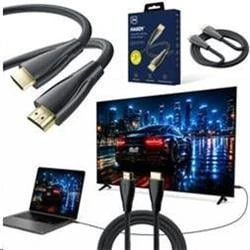 3Mk Protection Accessories - 3mk Hardy HDMI 2.1 0,5m Ultra High Speed 48Gbps 8K60Hz 4K120Hz eARC VRR ALLM Juodas