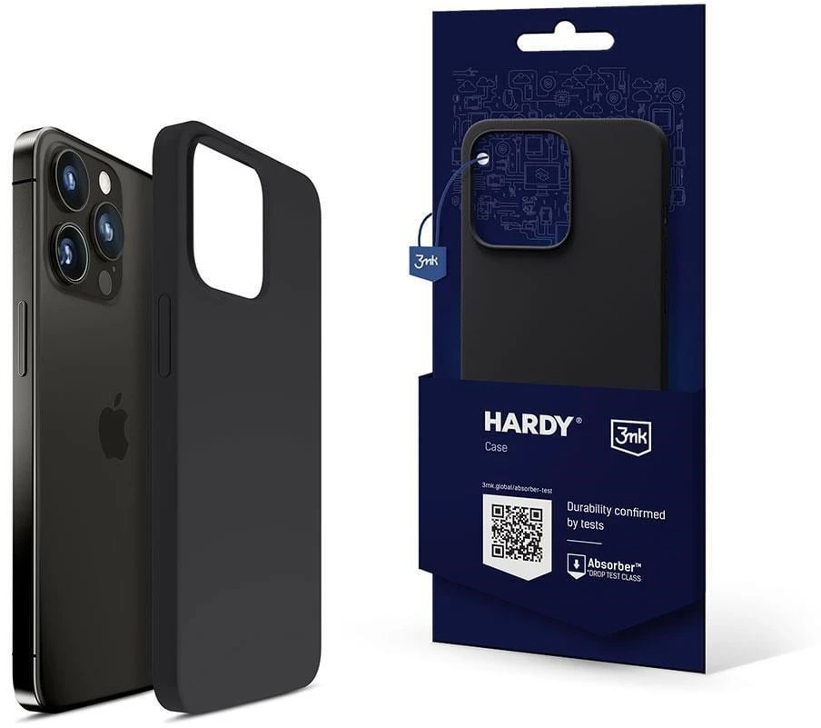 3MK Dėklas Hardy Silikoninis dėklas Graphite do Apple iPhone 16
