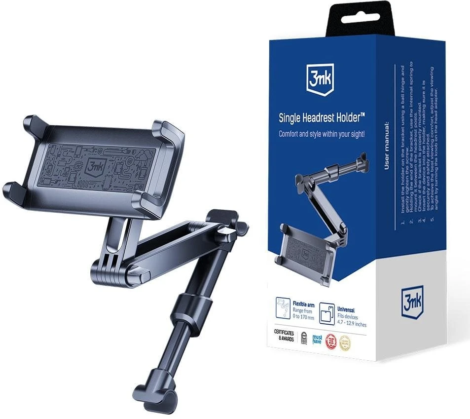 3MK Single Headrest Holder tablet holder