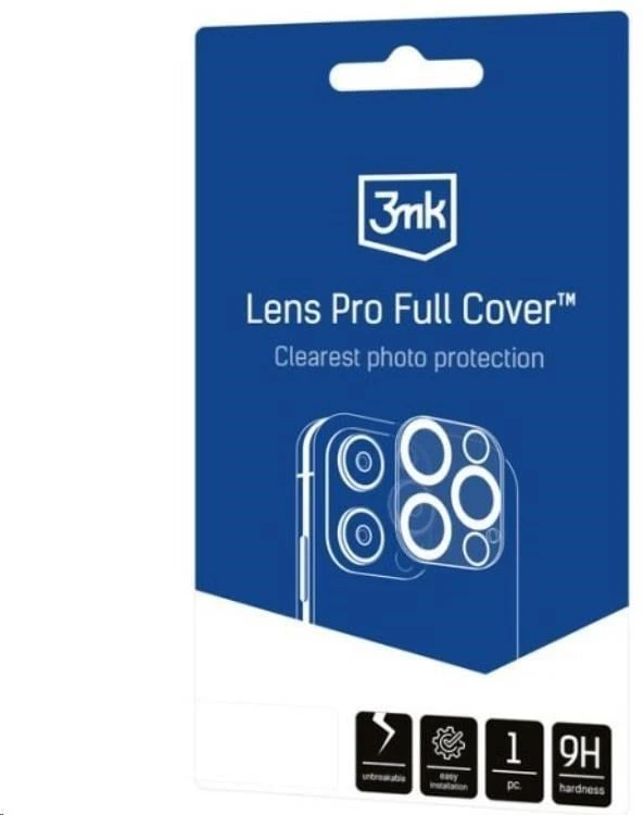 Apsauginis stikliukas kamerai 3mk Lens Pro Apple iPhone 16 Pro/16 Pro Max juodas