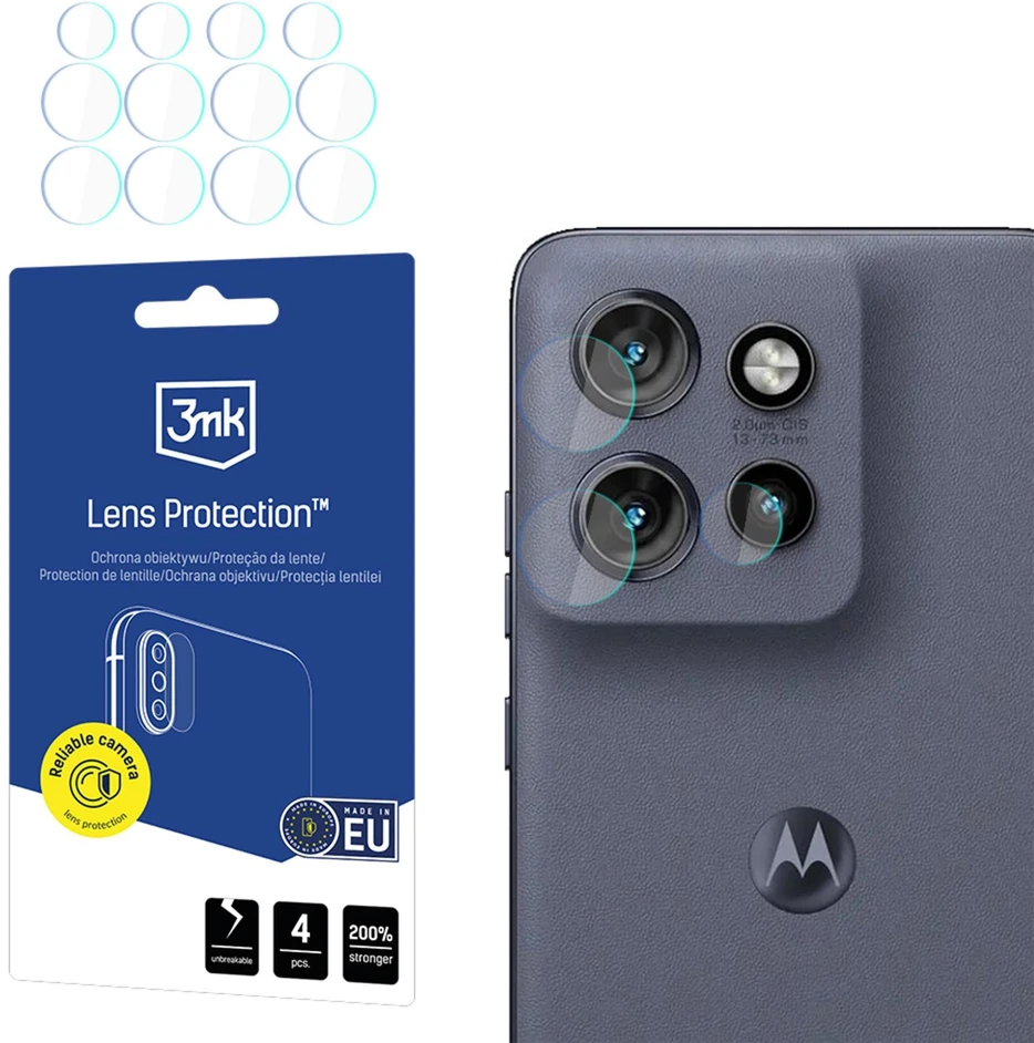 Objektyvas 3Mk Protection 3mk Lens Protection™ hibridinio fotoaparato objektyvo stiklas, skirtas Motorola Edge 60 Neo 5G