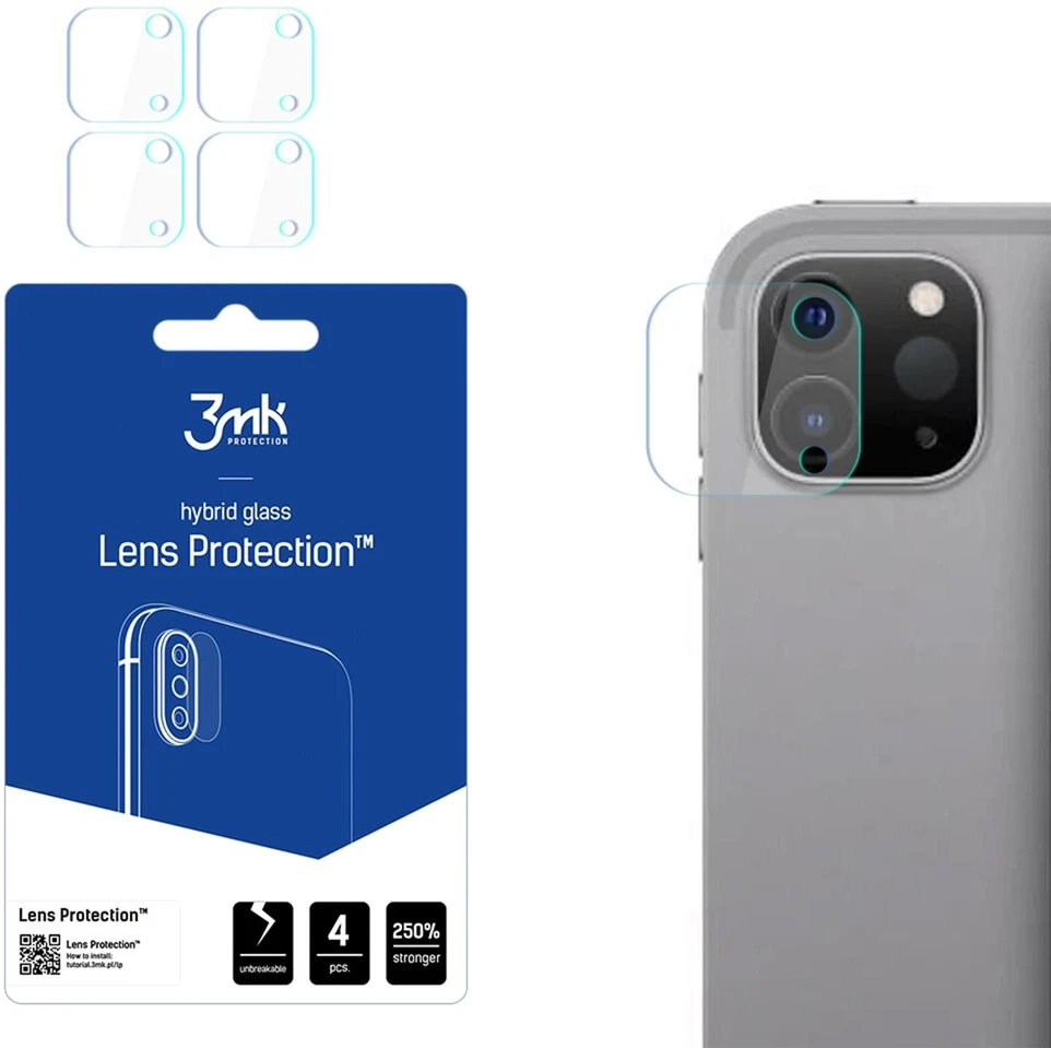 3Mk apsauga 3mk Lens Protection™ hibridinio fotoaparato objektyvo stiklas, skirtas iPad Pro 12.9" 5/6 kartos