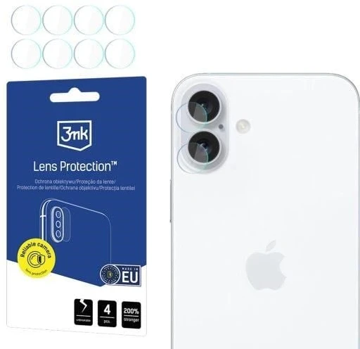 3MK Lens Protection, skirta iPhone 17 fotoaparato objektyvo apsaugai