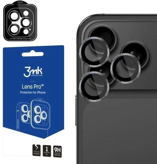 3MK objektyvo apsaugos Pro dėklas Apple iPhone 17 Pro / 17 Pro Max pilkas