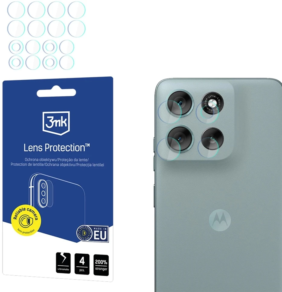 3Mk apsauga 3mk hibridinis objektyvo apsauginis stiklas Motorola Moto G56 kameros objektyvui