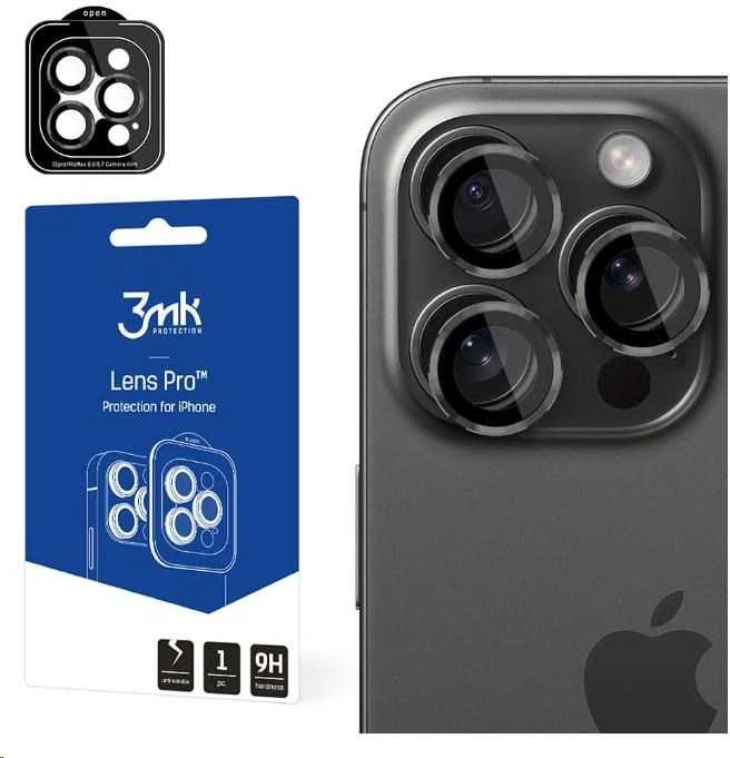 Apsauginis stikliukas kamerai 3mk Lens Pro Apple iPhone 14 juodas