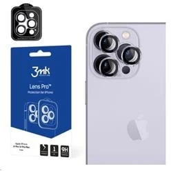 Apsauginis stiklas telefono kamerai Apple iPhone 15 3MK Lens Protection Pro rožinės spalvos