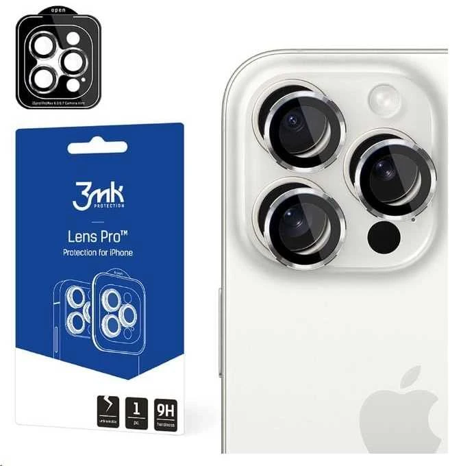 Apsauginis stikliukas kamerai 3mk Lens Pro Apple iPhone 14 Pro/14 Pro Max sidabrinis