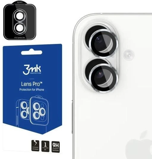 Apsauginis stikliukas kamerai 3mk Lens Pro Apple iPhone 17 sidabrinis