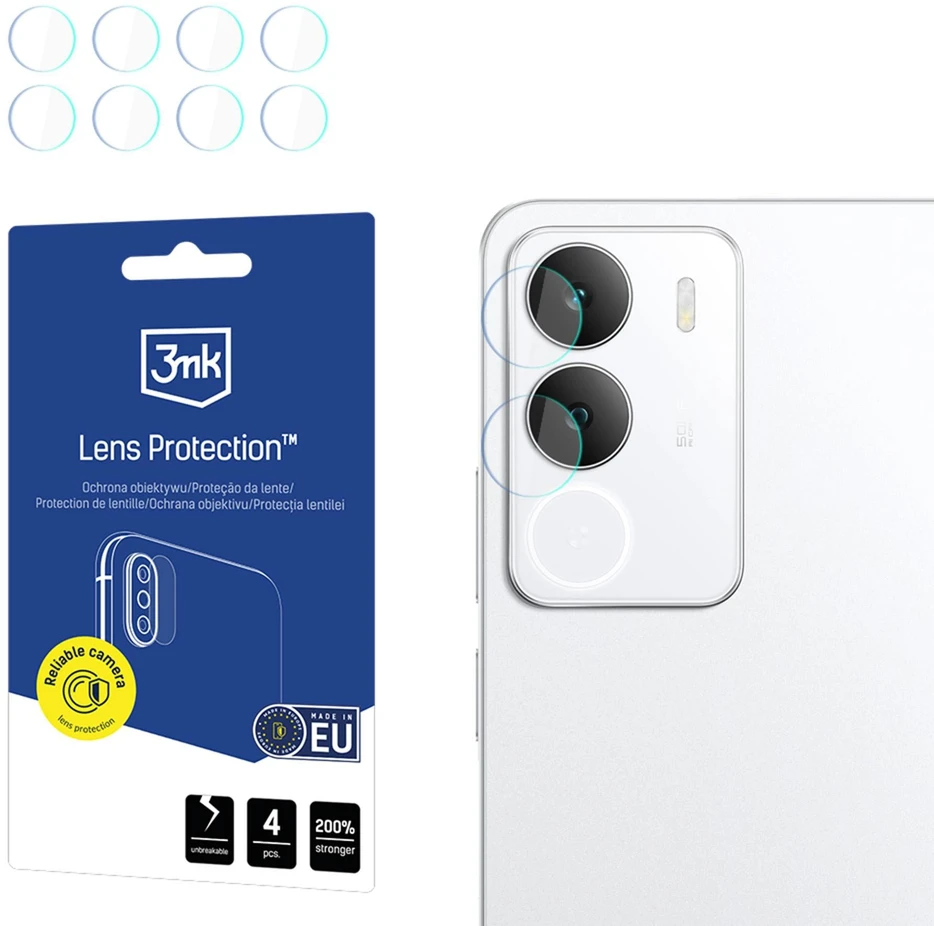 3mk hibridinis objektyvo apsaugos stiklas „Realme P3 Lite 4G“ kameros objektyvui