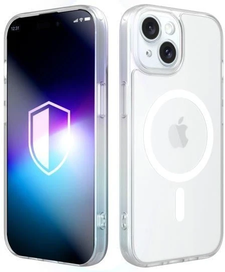Balta telefono dėklas 3mk Misty MagCase iPhone 15
