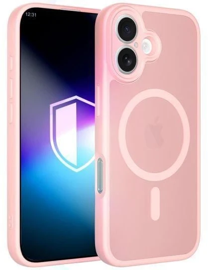 Rožinis dėklas iPhone 16 3mk Misty MagCase