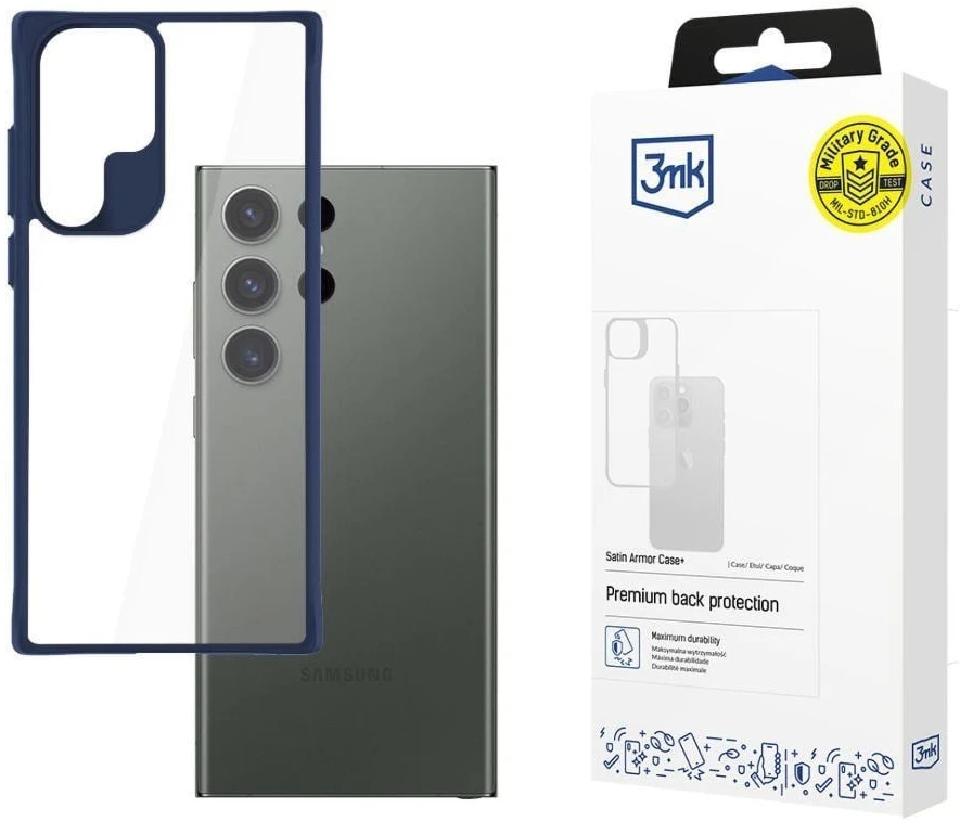 Dėklas 3MK Satin Armor Case+ Sam S24 Ultraniebieski/mėlynas