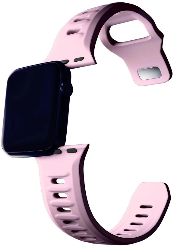 3MK silikoninis laikrodžio dirželis, rausvos spalvos, Apple Watch 38/40/41 mm