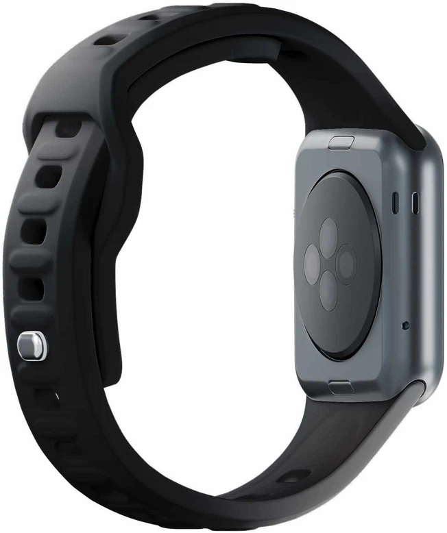 3MK Silicone Watch apyrankė juodos spalvos for Apple Watch 42/44/45/49mm