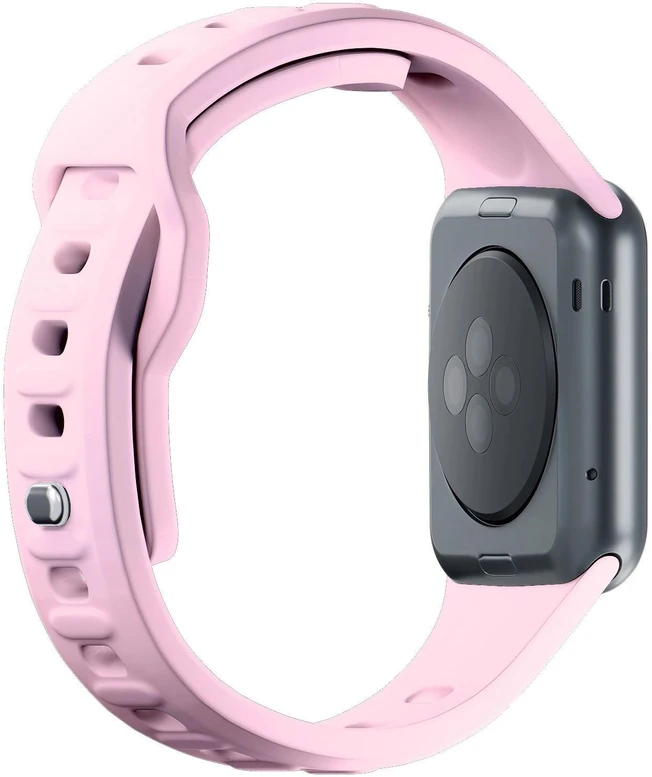 3mk silikoninė apyrankė Apple Watch 42 / 44 / 45 / 49 mm - rožinės spalvos