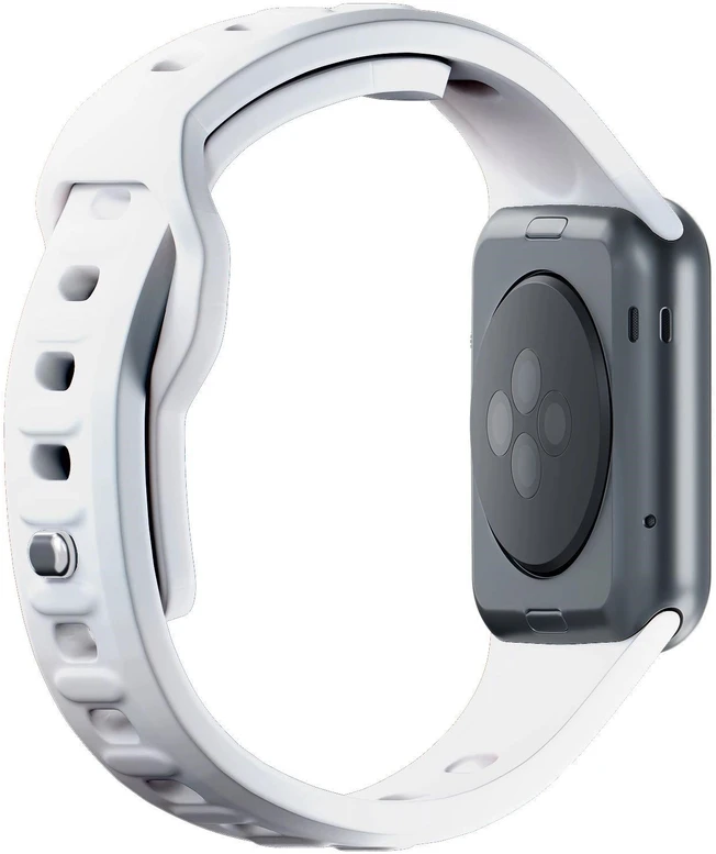 3MK silikoninis laikrodžio dirželis balta/whitedla Apple Watch 42/44/45/49mm