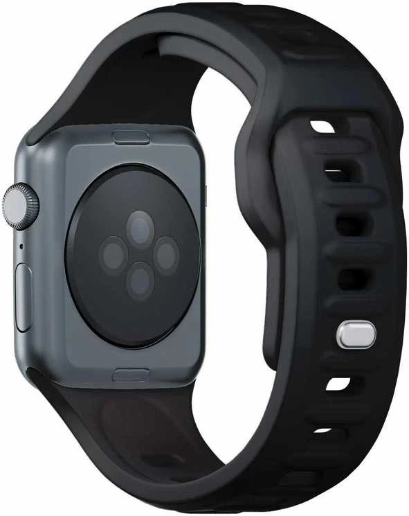 3MK Silicone Watch apyrankė juodos spalvos for Apple Watch 42/44/45/49mm