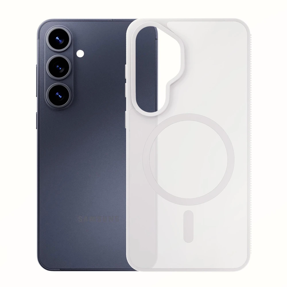 Dėklas 3MK Smoke MagCase do Samsung Galaxy S26+ balta