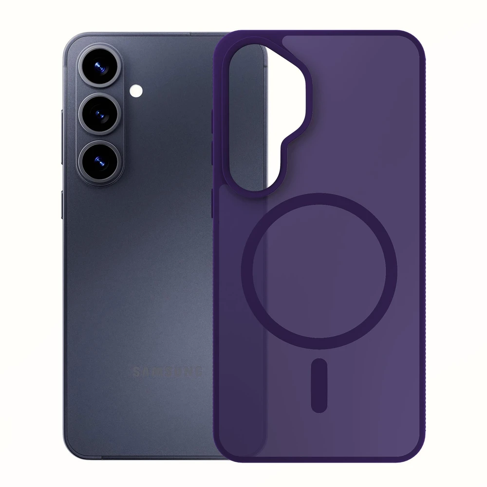 Telefono dėklas suderinamas su MagSafe, violetinės spalvos 3mk Smoke MagCase