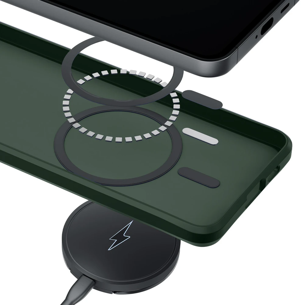Dėklas 3mk Smoke MagCase na Samsung Galaxy S26 Ultra - žalia