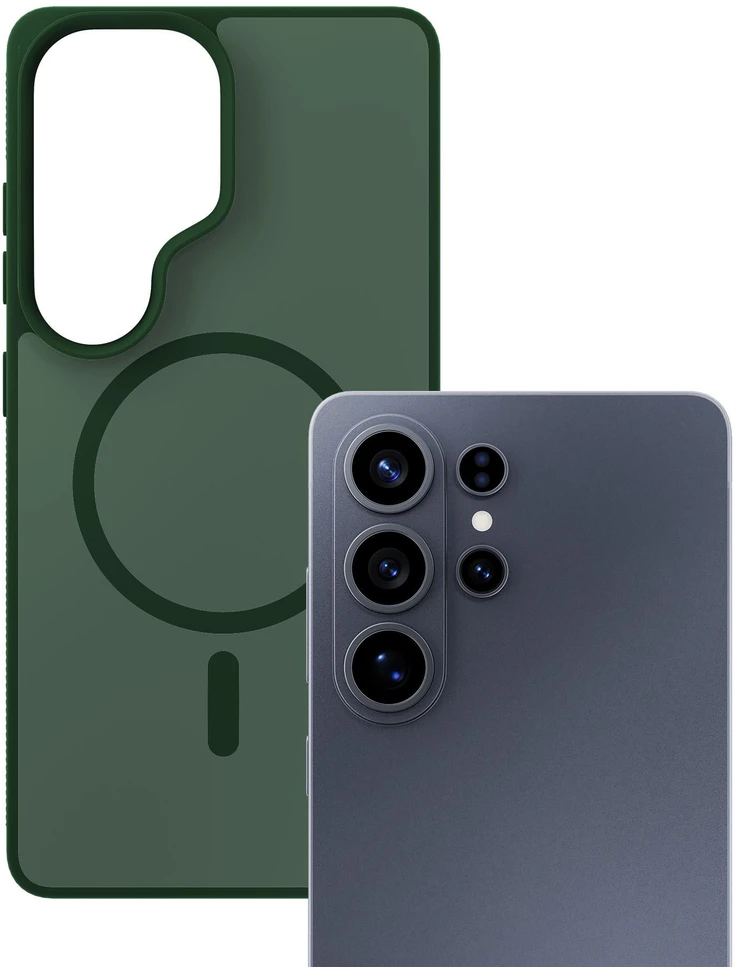 Dėklas 3mk Smoke MagCase na Samsung Galaxy S26 Ultra - žalia