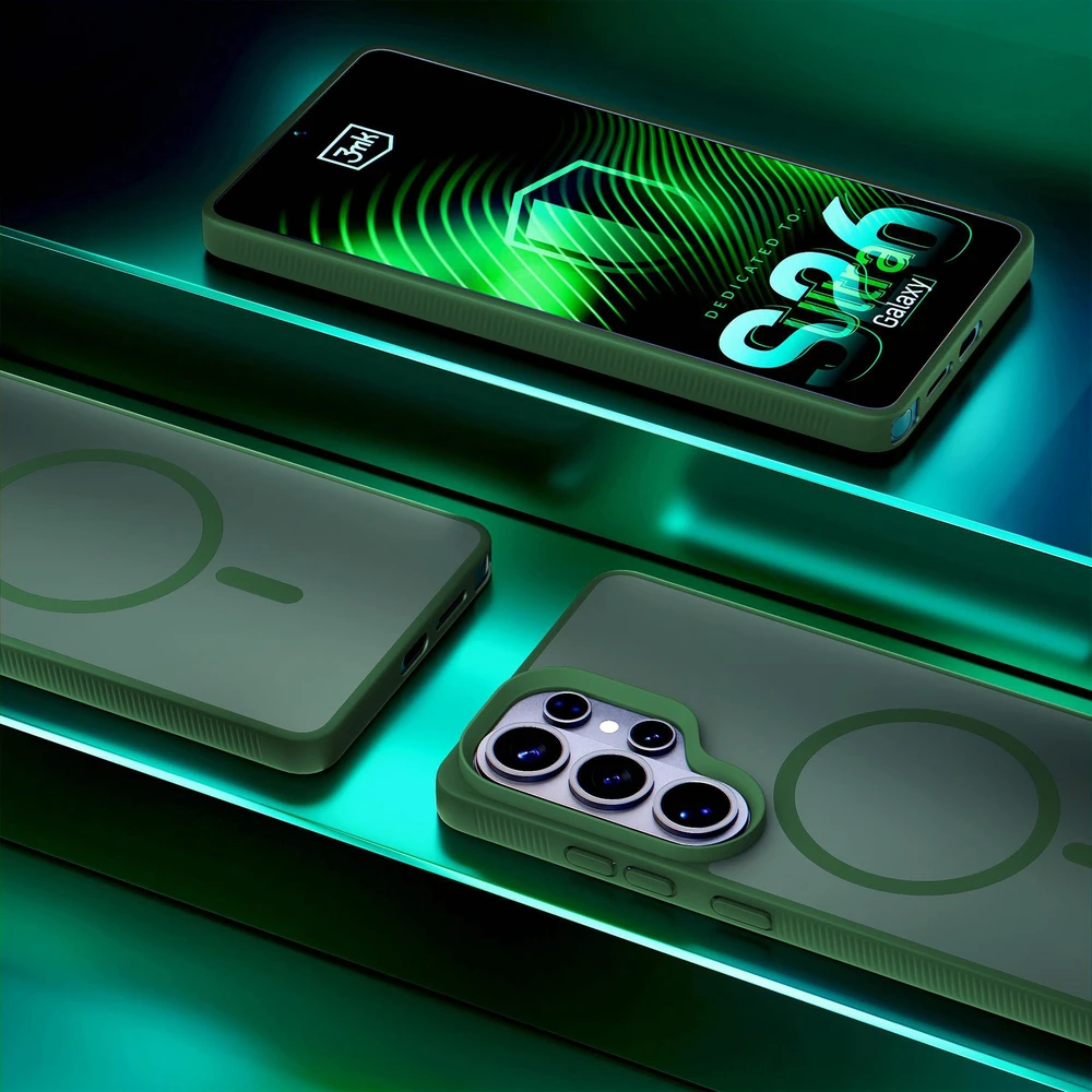 Dėklas 3mk Smoke MagCase na Samsung Galaxy S26 Ultra - žalia