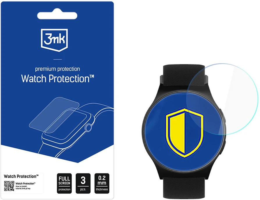 3Mk apsauga 3mk laikrodžio apsauga ARC Išmanusis laikrodis Ekrano apsauginė plėvelė, skirta „Motorola Moto Watch 47mm“
